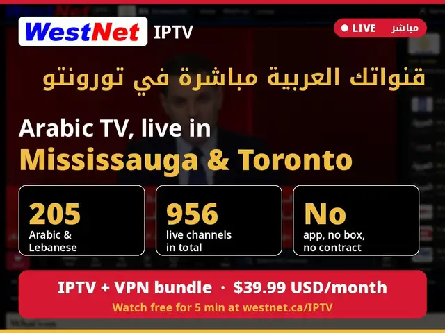 Arabic & Lebanese TV Live - 956 Channels, Browser, No Contract