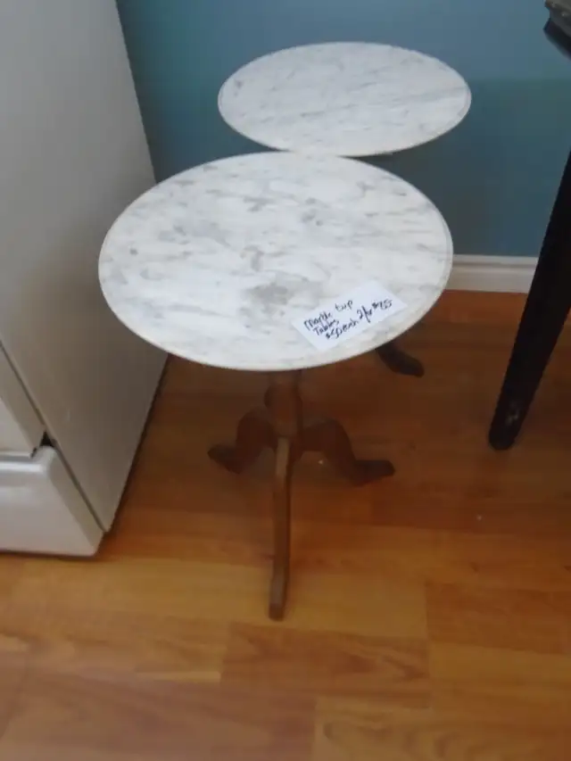 Marble top tables