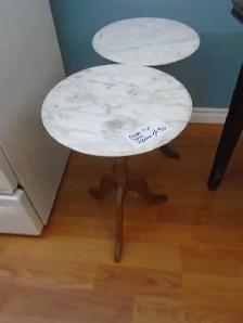 Marble top tables