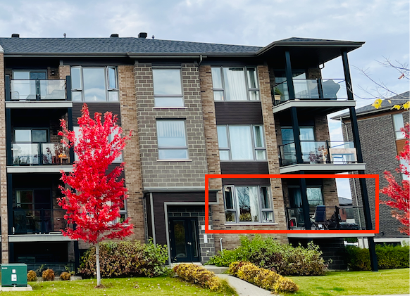 LUXUEUX CONDO 4 ½ – 1er étage   Remise intérieur – 1980$