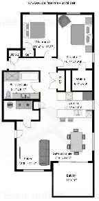 LUXUEUX CONDO 4 ½ – 1er étage   Remise intérieur – 1980$ - Photo 15