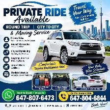 pr9vate rides moving rides round trip