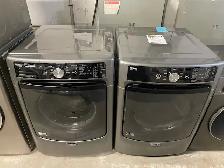 Laveuse sécheuse frontales grises Maytag C. Tech (remis à neuf)