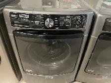 Laveuse sécheuse frontales grises Maytag C. Tech (remis à neuf) - Photo 2