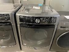 Laveuse sécheuse frontales grises Maytag C. Tech (remis à neuf) - Photo 6