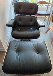 Eames lounge chair with Italian Leather - Photo 2
