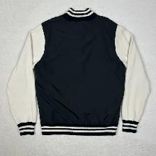 Lacoste Big Crocodile Knit Bomber Varsity Jacket - Size Small - Photo 5