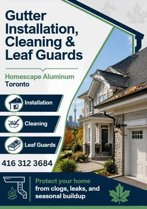 Gutters & Pipe Installation 416 312 3684