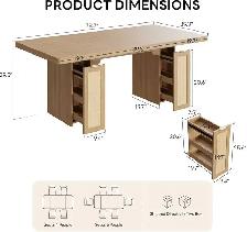 Brand New Multi-Purpose Dining Table / Office Desk Special $199 - Photo 5