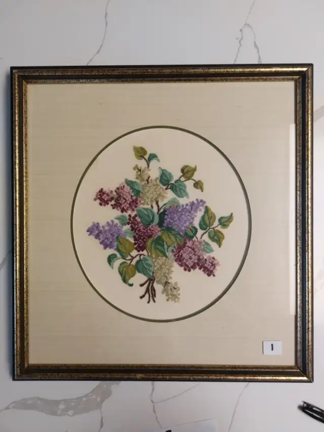 Petit Point framed pictures