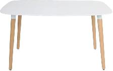 Eames Style Rectangular Dining Table with Wooden Legs - Photo 2