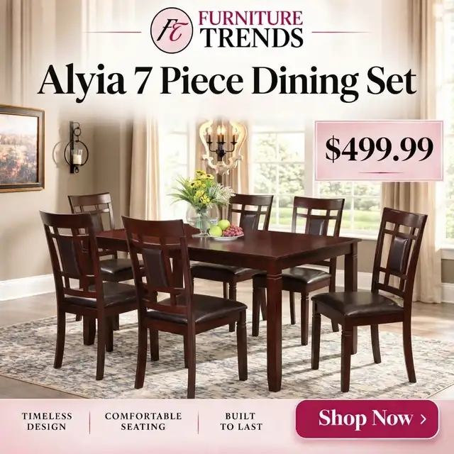 Furniture Trends Alyia 7 Piece Dining Set
