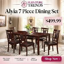 Furniture Trends Alyia 7 Piece Dining Set