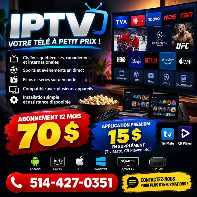 Service Télé Stream, TEXTEZ NOUS ESSAIE GRATUIT