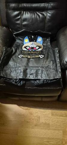 Black leather vest - Photo 4