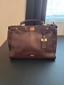 Sac Coach brun foncé / Coach Dark Brown Handbag - Photo 2
