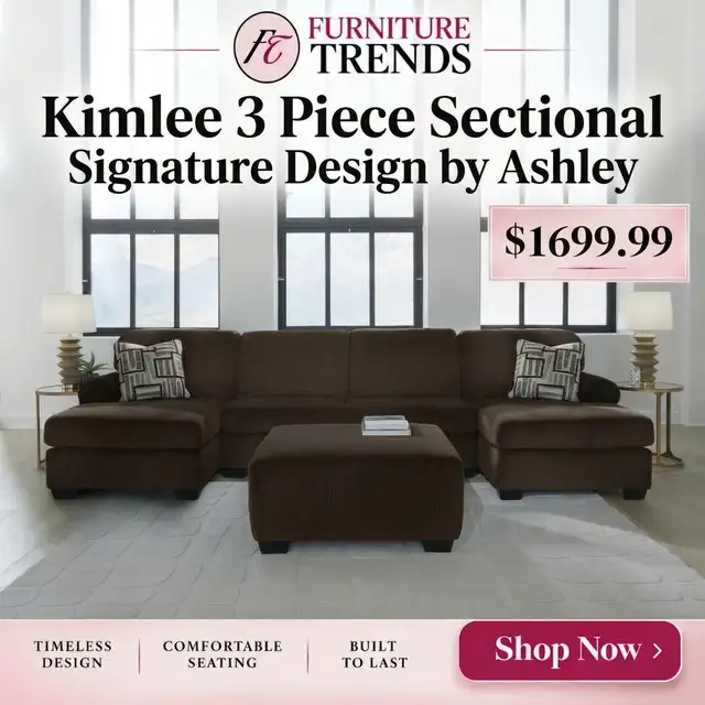 Ashley Furniture Kimlee 3 Piece Sectional
