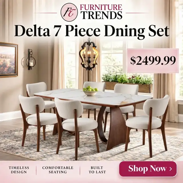 Furniture Trends Delta 7 Piece Dining Set