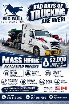 AZ FLATBED DRIVERS MASS HIRING