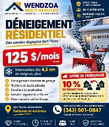 Déneigement résidentiel Gatineau