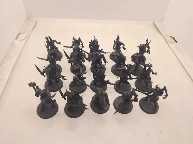 Warhammer 40k 20 Primed Black Poxwalkers Deathguard