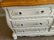 White, refurbished solid wood dresser. - Photo 2