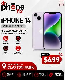 iPhone 14 128GB Unlocked - $499 (1-Year Warranty)