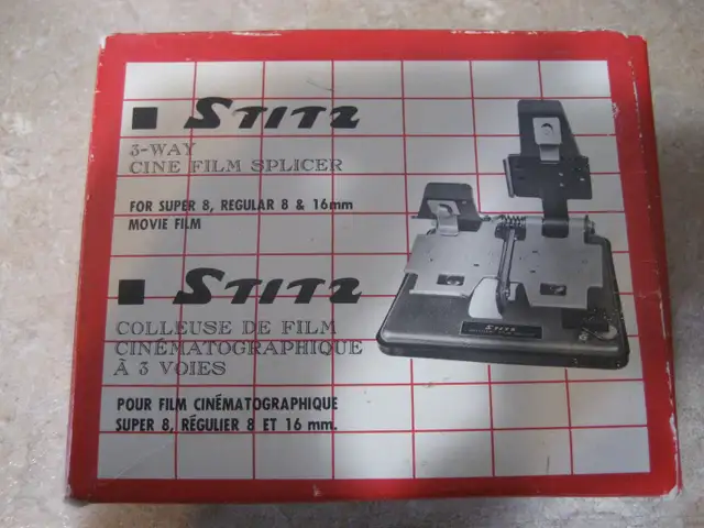 Vintage Stitz 3 way film splicer 8mm and 16 mm film