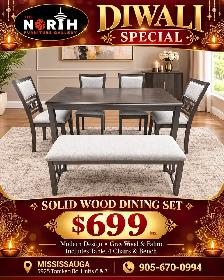 Solidwood dining table set on sale ‼️‼️Diwali special sale
