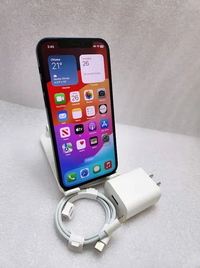 iPhone 12ProMax 128gb 3 Months Warranty W/Charger