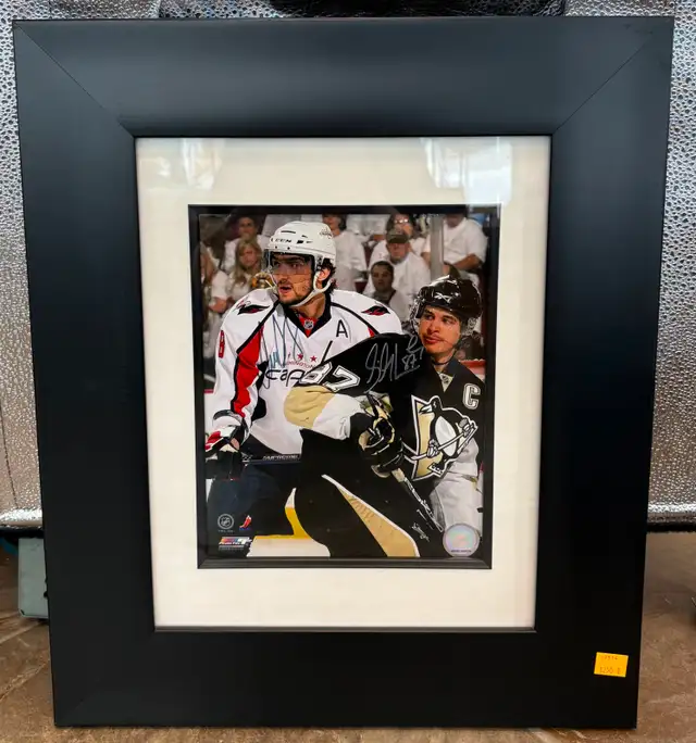 Signed & Framed Photo of Ovechkin & Crosby with C.O.A