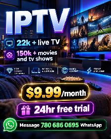 IPTV SUBSCRIPTION - FREE 24HR TRIAL