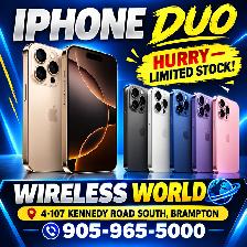 i phone duowireless world Call - 905-965-50004-107 kenndey