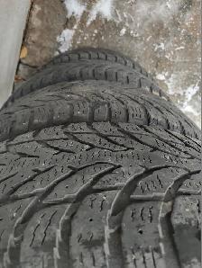 -4 pneus hiver Nokian Hakkapeliitta 235-60R18 bon état - Photo 2