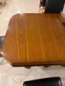 solid oak wood table