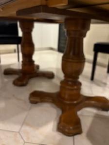 solid oak wood table - Photo 3