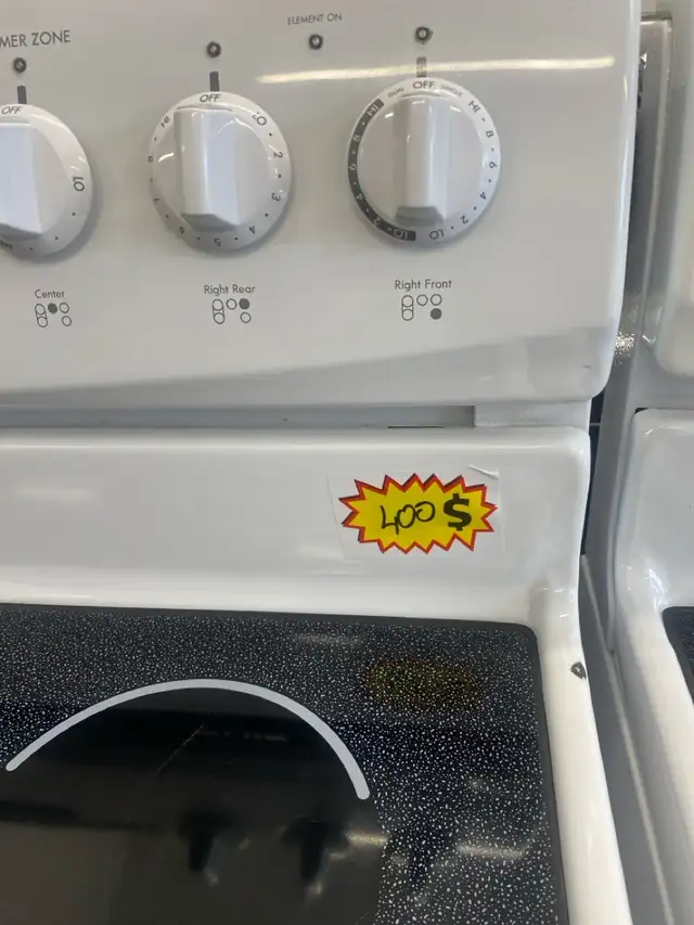 Cuisinière Kenmore blanche vitrocéramique