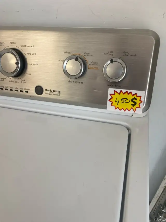 Laveuse Maytag – chargement par le haut