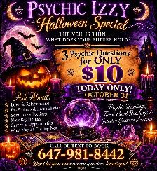 HALLOWEEN PSYCHIC SPECIAL – TODAY ONLY!