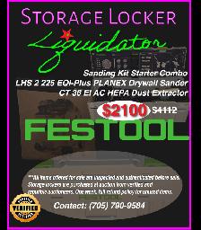 FESTOOL- Drywall Sanding Kit - STORAGE LOCKER LIQUIDATOR
