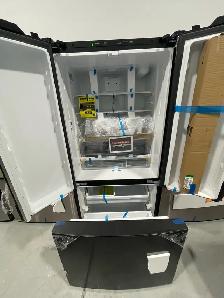 NEW 33" Counter Depth Fridge with Internal Water & Ice (Black) - Photo 3