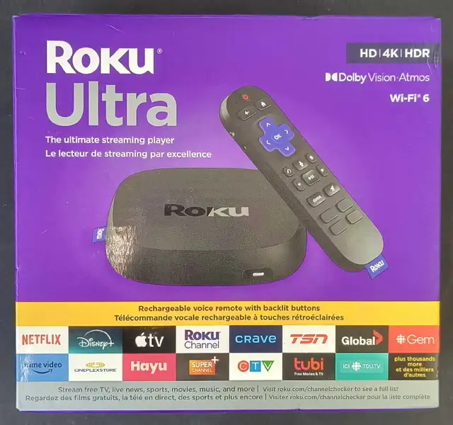 NEW ROKU ULTRA STREAMING PLAYER