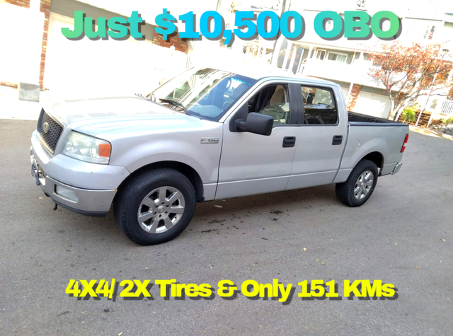 06 F150 4x4, Mint & Only 151KMs ⭐Only $10,500 OBO⭐