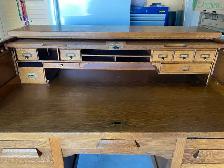 ANTIQUE OAK ROLL TOP DESK - Photo 4
