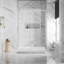 OVE Decors Elias 60 in. Alcove Shower Kit with Frameless Sliding