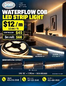 Waterflow COB LED Strip 3000K/6000K $12/m