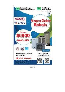 Heat pump with government rebate