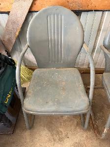 Vintage Metal Chairs x 2 - Photo 3