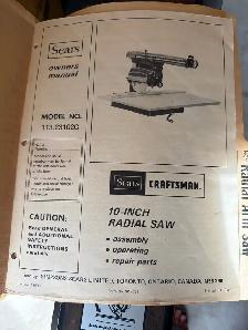 Radial arm saw