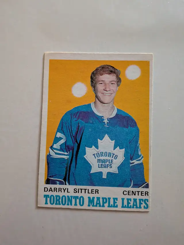 1970/71 opc # 218 Darryl Sittler Maple Leafs rookie card